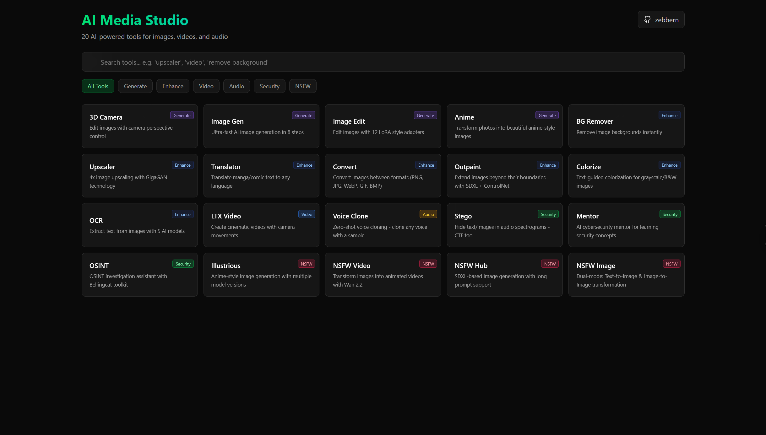 AI Media Studio preview