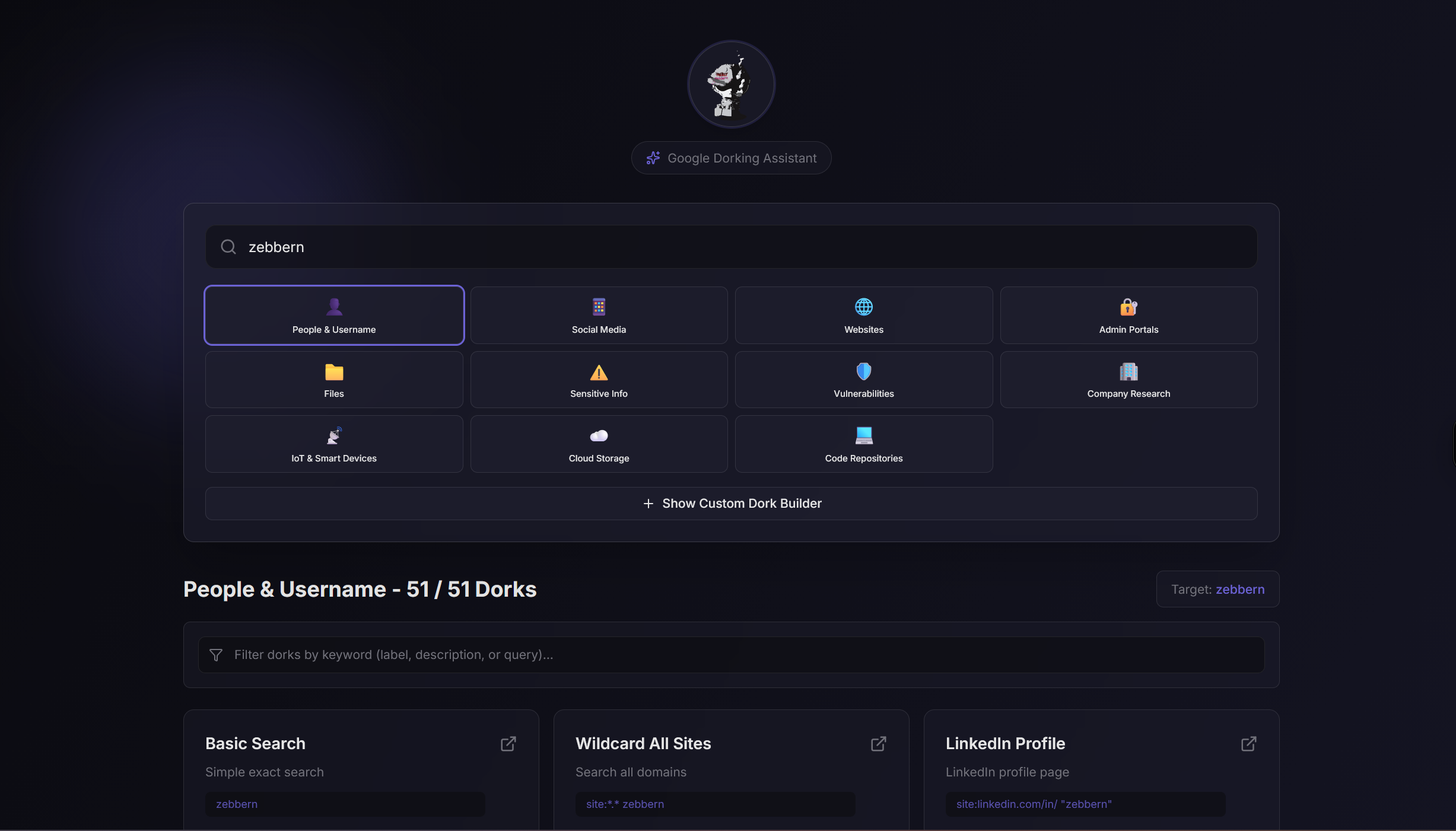 WebDork preview